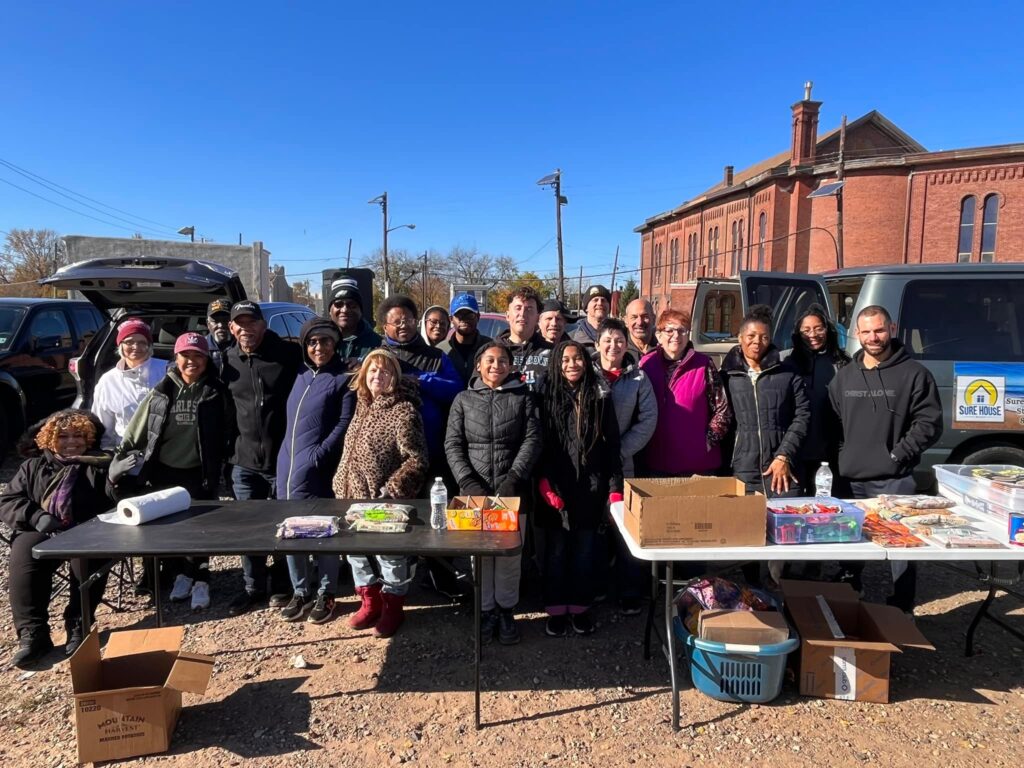 group outreach photo with sure house group outreach photo with sure house